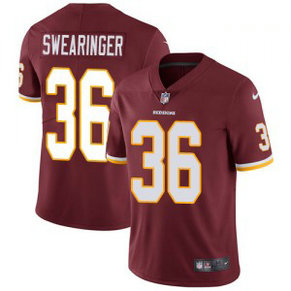 Nike Redskins 36 D.J. Swearinger Burgundy Vapor Untouchable Limited Men Jersey