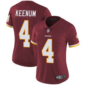Nike Redskins 4 Case Keenum Burgundy Vapor Untouchable Limited Women Jersey