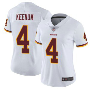 Nike Redskins 4 Case Keenum White Vapor Untouchable Limited Women Jersey