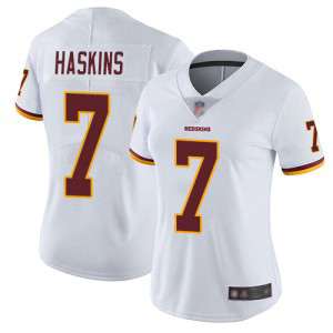 Nike Redskins 7 Dwayne Haskins White 2019 NFL Draft Vapor Untouchable Limited Women Jersey