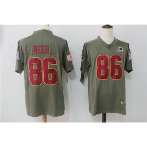 Nike Redskins 86 Jordan Reed Olive 2017 Salute To Service Limited Men Jersey