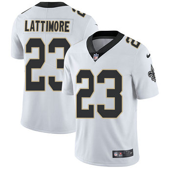 Nike Saints #23 Marshon Lattimore White Men's Stitched NFL Vapor Untouchable Limited Jersey Nike Saints #23 Marshon Lattimore White Men's Stitched NFL Vapor Untouchable Limited Jersey