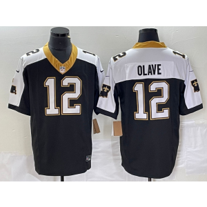 Nike Saints 12 Chris Olave Navy 2023 F.U.S.E Vapor Limited Men Jersey