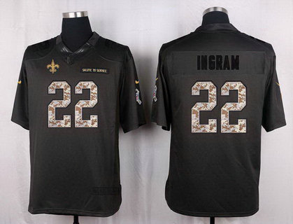 Nike Saints 22 Mark Ingram Anthracite Salute To Service Limited Men's Jersey