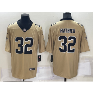 Nike Saints 32 Tyrann Mathieu Gold Inverted Legend Vapor Limited Men Jersey Nike Saints 32 Tyrann Mathieu Gold Inverted Legend Vapor Limited Men Jersey