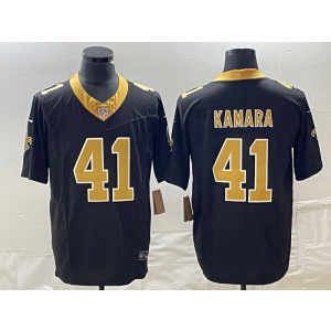 Nike Saints 41 Alvin Kamara Black 2023 F.U.S.E Vapor Limited Men Jersey