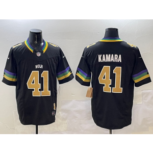 Nike Saints 41 Alvin Kamara Black F.U.S.E. Vapor Limited Men Jersey
