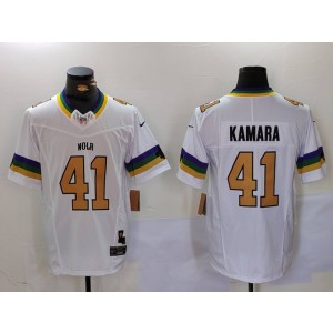 Nike Saints 41 Alvin Kamara White Gold F.U.S.E. Vapor Limited Men Jersey Nike Saints 41 Alvin Kamara White Gold F.U.S.E. Vapor Limited Men Jersey