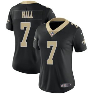 Nike Saints 7 Taysom Hill Black Vapor Untouchable Limited Women Jersey
