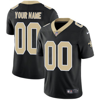 Nike Saints Black Men's Customized Vapor Untouchable Player Limited Jersey