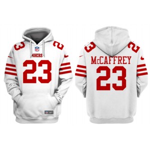 Nike San Francisco 49ers 23 Christian McCaffrey Red Hoodie
