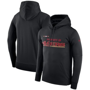 Nike San Francisco 49ers Black Sideline Property Of Performance Pullover Men Hoodie