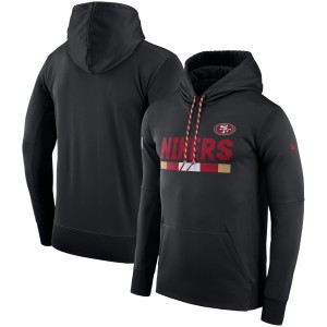 Nike San Francisco 49ers Black Sideline Team Name Performance Pullover Men Hoodie