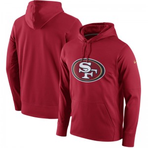 Nike San Francisco 49ers Scarlet Circuit Logo Essential Men Performance Hoodie