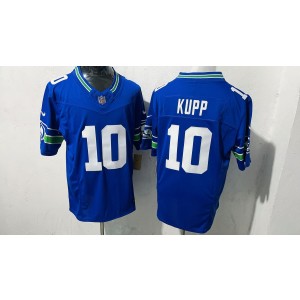 Nike Seahawks 10 Cooper Kupp Blue F.U.S.E. Vapor Limited Men Jersey
