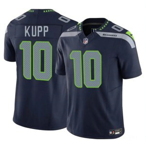Nike Seahawks 10 Cooper Kupp Navy F.U.S.E. Vapor Limited Men Jersey