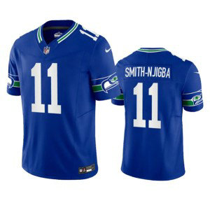 Nike Seahawks 11 Jaxon Smith-Njigba Royal 2023 F.U.S.E. Vapor Limited Throwback Men Jersey Nike Seahawks 11 Jaxon Smith-Njigba Royal 2023 F.U.S.E. Vapor Limited Throwback Men Jersey