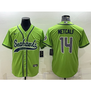 Nike Seahawks 14 D.K. Metcalf Green Vapor Baseball Limited Men Jersey Nike Seahawks 14 D.K. Metcalf Green Vapor Baseball Limited Men Jersey