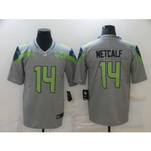 Nike Seahawks 14 D.K. Metcalf Grey Vapor Limited Men Jersey Nike Seahawks 14 D.K. Metcalf Grey Vapor Limited Men Jersey