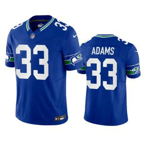Nike Seahawks 33 Jamal Adams Royal 2023 F.U.S.E. Vapor Limited Throwback Men Jersey