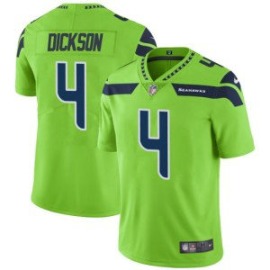 Nike Seattle Seahawks 4 Michael Dickson Color Rush Limited Green Men Jersey