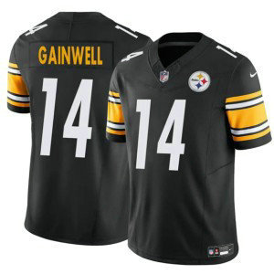 Nike Steelers 14 Kenneth Gainwell Black F.U.S.E. Vapor Limited Men Jersey Nike Steelers 14 Kenneth Gainwell Black F.U.S.E. Vapor Limited Men Jersey