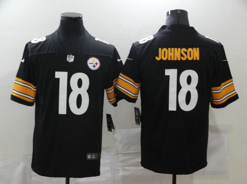 Nike Steelers 18 Diontae Johnson Black Vapor Untouchable Limited Jersey Nike Steelers 18 Diontae Johnson Black Vapor Untouchable Limited Jersey