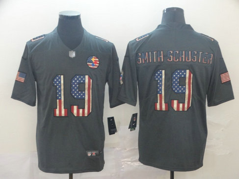 Nike Steelers 19 JuJu Smith-Schuster 2019 Salute To Service USA Flag Fashion Limited Jersey Nike Steelers 19 JuJu Smith-Schuster 2019 Salute To Service USA Flag Fashion Limited Jersey