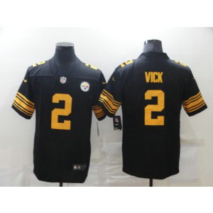Nike Steelers 2 Vick Black Color Rush Limited Men Jersey Nike Steelers 2 Vick Black Color Rush Limited Men Jersey