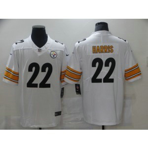 Nike Steelers 22 Najee Harris White 2021 NFL Draft Vapor Limited Men Jersey