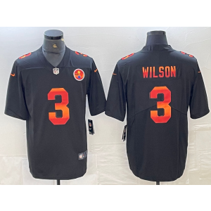 Nike Steelers 3 Russell Wilson Black Orange Vapor Limited Men Jersey Nike Steelers 3 Russell Wilson Black Orange Vapor Limited Men Jersey