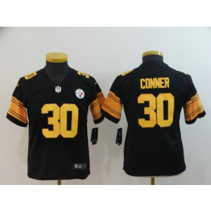 Nike Steelers 30 James Conner Black Color Rush Limited Youth Jersey Nike Steelers 30 James Conner Black Color Rush Limited Youth Jersey