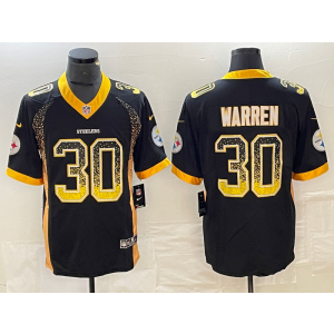 Nike Steelers 30 Jaylen Warren Black Drift Fashion Vapor Limited Men Jersey Nike Steelers 30 Jaylen Warren Black Drift Fashion Vapor Limited Men Jersey