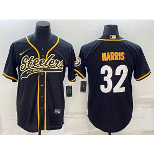 Nike Steelers 32 Harris Black Vapor Baseball Limited Men Jersey Nike Steelers 32 Harris Black Vapor Baseball Limited Men Jersey