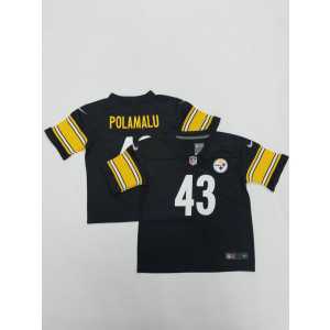 Nike Steelers 43 Troy Polamalu Black Toddler Jersey