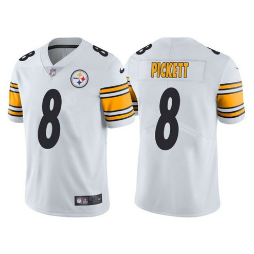 Nike Steelers 8 Kenny Pickett White 2022 NFL Draft Vapor Untouchable Limited Jersey Nike Steelers 8 Kenny Pickett White 2022 NFL Draft Vapor Untouchable Limited Jersey