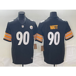 Nike Steelers 90 T.J. Watt 2023 F.U.S.E Black Vapor Limited Men Jersey