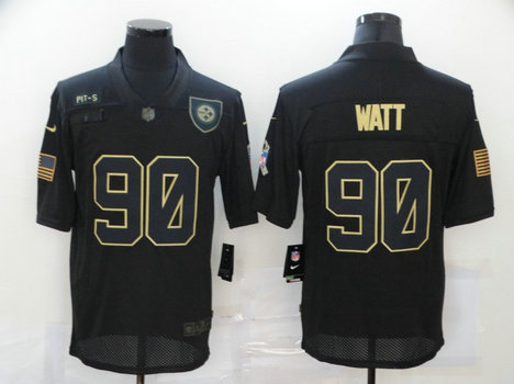 Nike Steelers 90 T.J. Watt Black 2020 Salute To Service Limited Jersey Nike Steelers 90 T.J. Watt Black 2020 Salute To Service Limited Jersey