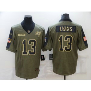 Nike Tampa Bay Buccaneers 13 Mike Evans 2021 Olive Salute To Service Limited Men Jersey Nike Tampa Bay Buccaneers 13 Mike Evans 2021 Olive Salute To Service Limited Men Jersey