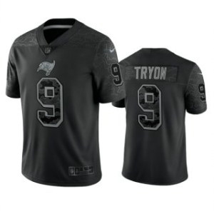 Nike Tampa Bay Buccaneers 9 Joe Tryon Black Reflective Vapor Limited Men Jersey