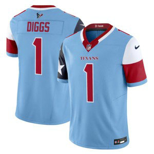 Nike Texans 1 Stefon Diggs Blue 2024 F.U.S.E. V5 Vapor Limited Men Jersey Nike Texans 1 Stefon Diggs Blue 2024 F.U.S.E. V5 Vapor Limited Men Jersey