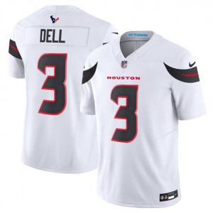 Nike Texans 3 Tank Dell White 2024 F.U.S.E. Vapor Limited Men Jersey