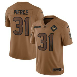 Nike Texans 31 Dameon Pierce 2023 Brown Salute To Service Limited Men Jersey
