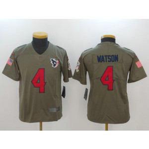 Nike Texans 4 Deshaun Watson Olive 2017 Salute To Service Limited Youth Jersey Nike Texans 4 Deshaun Watson Olive 2017 Salute To Service Limited Youth Jersey