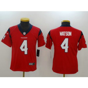 Nike Texans 4 Deshaun Watson Red Vapor Untouchable Limited Youth Jersey