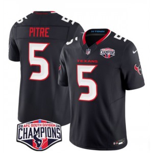 Nike Texans 5 Jalen Pitre Navy 2024 AFC South Division Champions F.U.S.E. Vapor Limited Men Jersey Nike Texans 5 Jalen Pitre Navy 2024 AFC South Division Champions F.U.S.E. Vapor Limited Men Jersey
