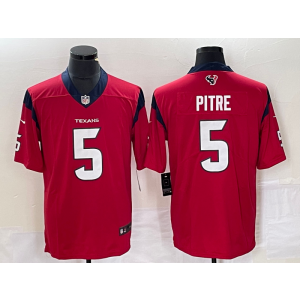 Nike Texans 5 Jalen Pitre Red Vapor Untouchable Limited Men Jersey Nike Texans 5 Jalen Pitre Red Vapor Untouchable Limited Men Jersey