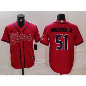 Nike Texans 51 Will Anderson Jr. Red Vapor Baseball Limited Men Jersey