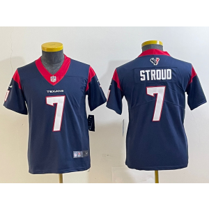 Nike Texans 7 C.J. Stroud Blue Vapor Limited Youth Jersey Nike Texans 7 C.J. Stroud Blue Vapor Limited Youth Jersey