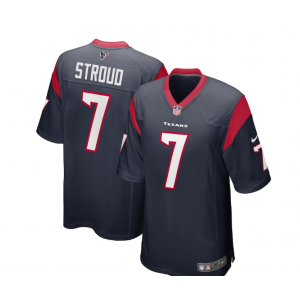 Nike Texans 7 C.J. Stroud Blue Vapor Untouchable Limited Men Jersey